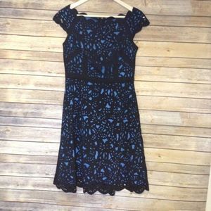 Black and Bright Blue Nue Shani Dress 2